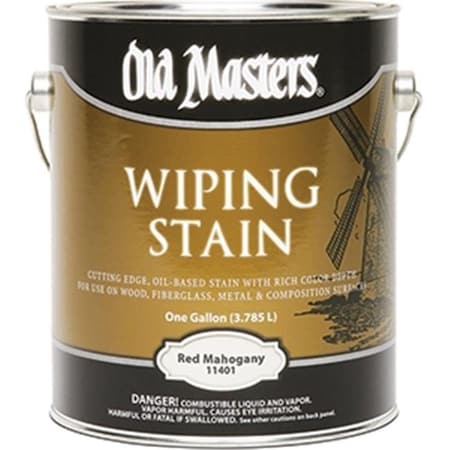 Old Masters Old Masters 11401 Red Mahogany Wiping 240 Voc Stain - 1 Gallon 86348114012
